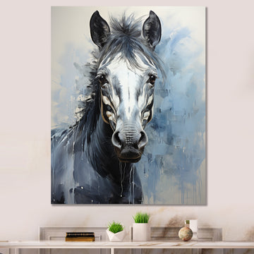 Zebra Bold Brushstrokes - Zebra Canvas Wall Art